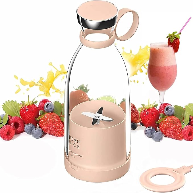 JuicerPro Max™ – Mini Liquidificador Portátil de 6 Lâminas com Carregamento USB